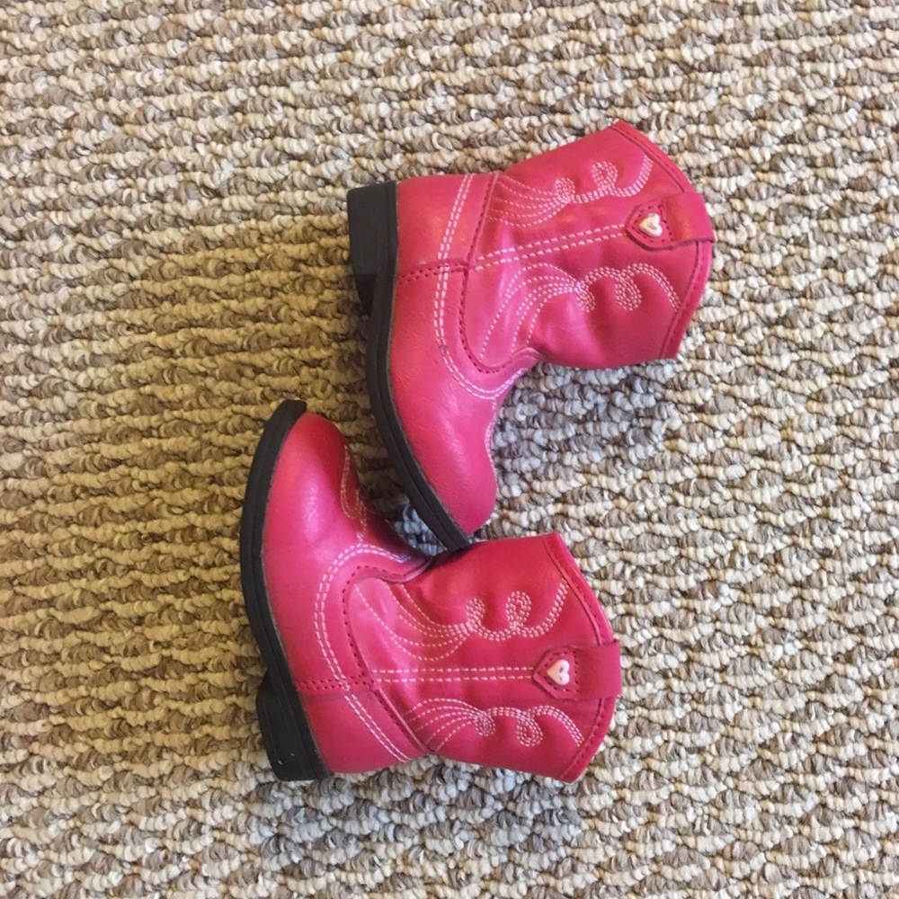 Pink cowgirl boots